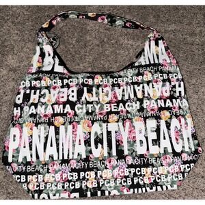 Robin Ruth City‎ Bag Panama City Floral Black Shoulder Handbag Tote Zip New